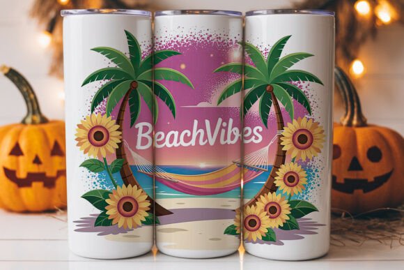 Beach Vibes 20oz Tumbler Wrap