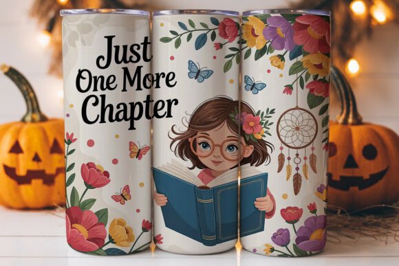 Book Lover Girl 20oz Tumbler Wrap