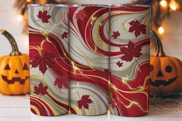 Canada Day Maple Leaf Tumbler Wrap