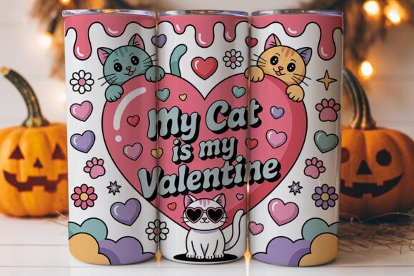 Cat Valentine 20oz Tumbler Wrap