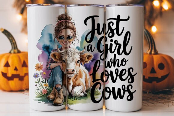Cowgirl Tumbler Wrap PNG