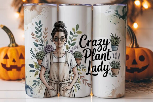 Crazy Plant Lady 20oz Tumbler Wrap