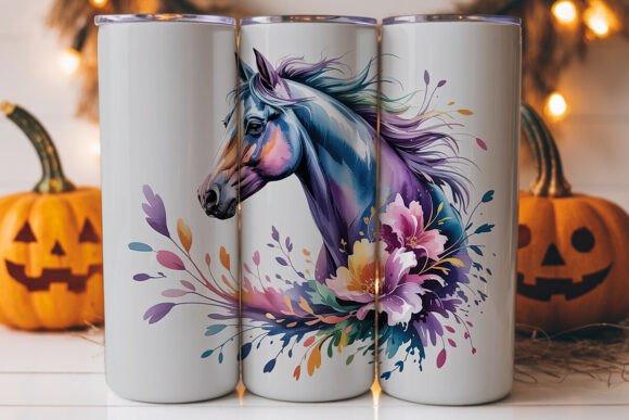 Dreamy Watercolor Horse 20oz Tumbler