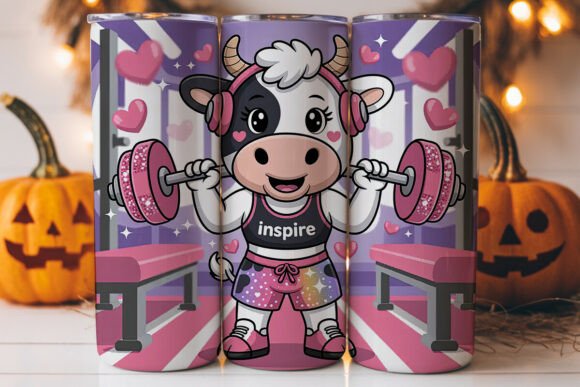 Fitness Cow 20oz Tumbler Wrap