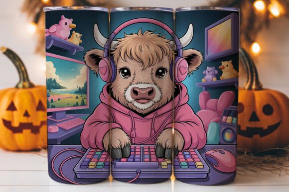 Gamer Cow 20oz Tumbler Wrap