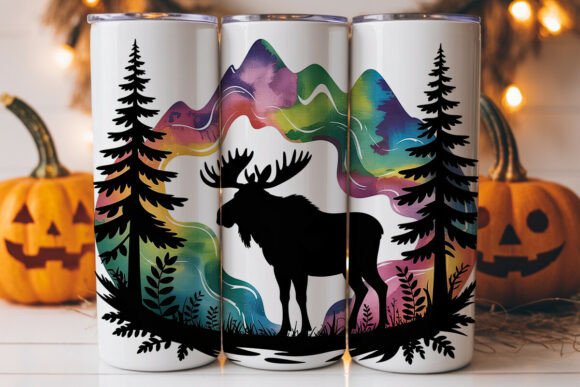 Magical Moose Mountain Tumbler Wrap