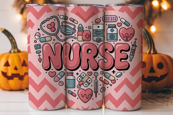 Nurse Heart 20oz Tumbler Wrap