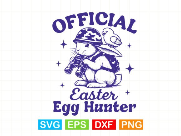 Official Easter Egg Hunter Funny Rabbit