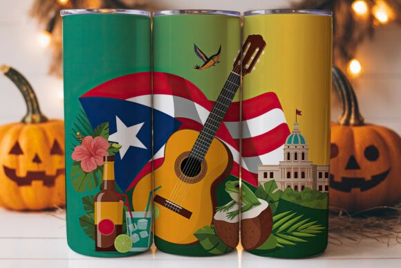 Puerto Rico Vibes 20oz Tumbler Wrap