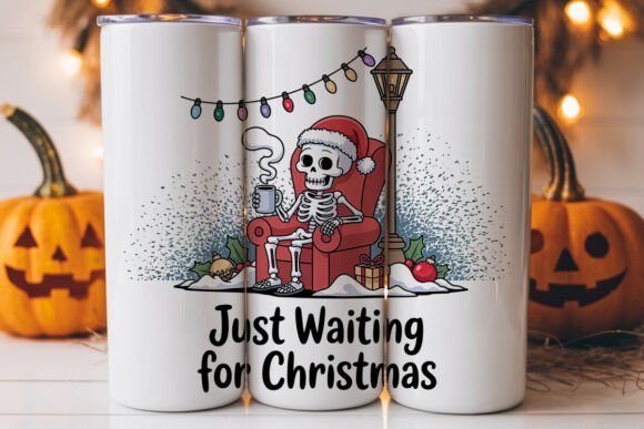 Skeleton Christmas 20oz Tumbler Wrap