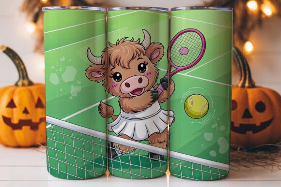 Tennis Cow 20oz Tumbler Wrap