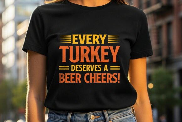 Thanksgiving Turkey Drinking Beer Humor