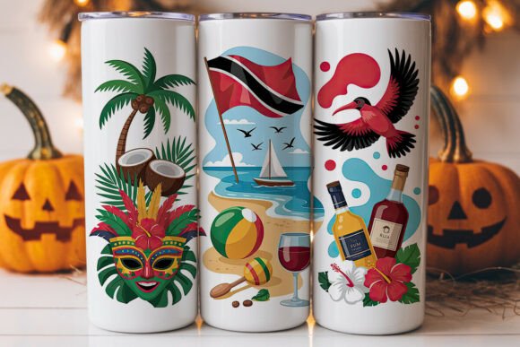Trinidad Tobago Tumbler Wrap
