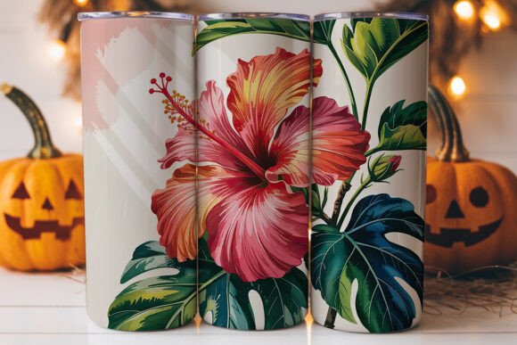 Tropical Hibiscus 20oz Tumbler Wrap