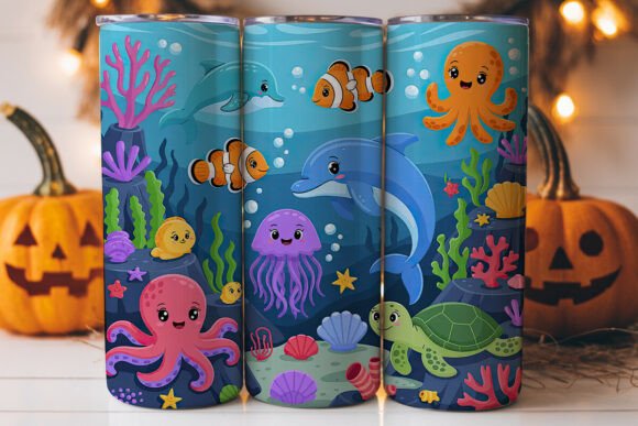 Underwater Friends 20oz Tumbler Wrap