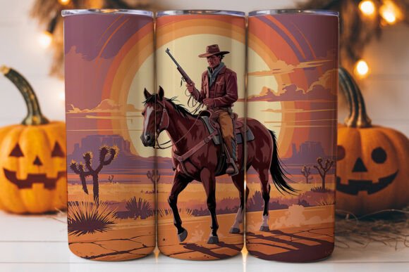 Wild West Cowboy 20oz Tumbler Wrap
